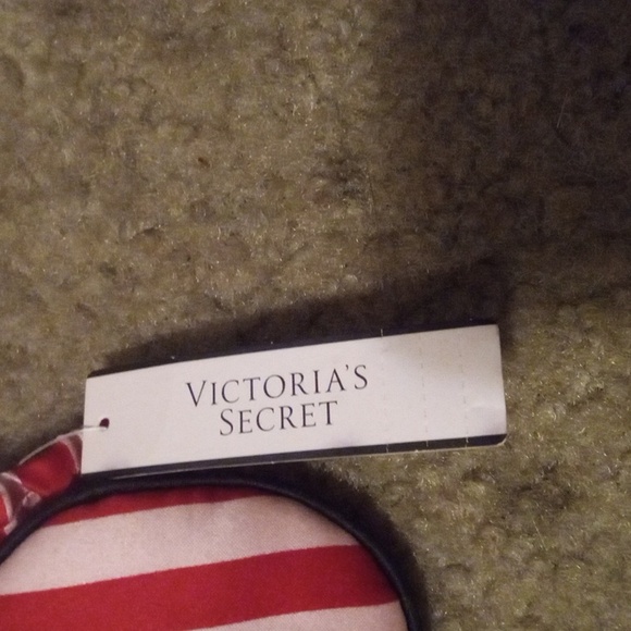 Victoria Secret Red/Pink Stripe Sleep Mask - Picture 2 of 4